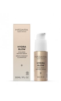 Sérum HYDRA GLOW Luminosité - Acide hyaluronique Peptides - MÁDARA - 30 ml.