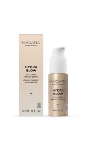 Sérum HYDRA GLOW - Acide hyaluronique Peptides - MÁDARA - 30 ml.