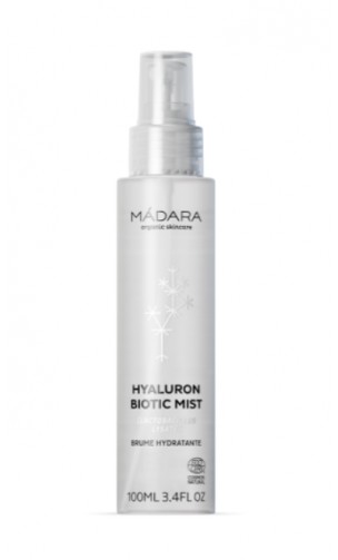 Brume biotique à l'acide hyaluronique - MÁDARA - 100 ml.