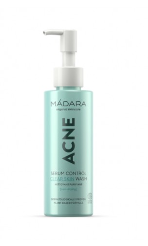Nettoyant naturel ACNE Sebum Control - Peaux à problèmes - MÁDARA - 140 ml.