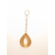 Capimix VITALITÉ – Charm pendentif artisanal – Or végétal Capim doUrado – 7×2,5 cm SLOWECO – 1U