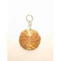 Capimix LIBERTAD - Charms Dije artesanal – Colgante Oro vegetal Capim dorado – 5×3cm SLOWECO – 1U.