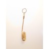 Capimix INSPIRATION – Charm pendentif artisanal – Or végétal Capim dourado – 7×1 cm SLOWECO – 1U