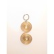 Capimix EQUILIBRE – Charm pendentif artisanal – Or végétal Capim dourado – 5×2 cm SLOWECO – 1U