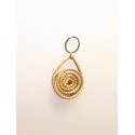 Capimix CHARME – Charm pendentif artisanal – Or végétal Capim dourado – 3×2 cm SLOWECO – 1U
