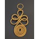 Capimix CREATIVITE – Charm pendentif artisanal – Or végétal Capim dourado – 5×2,5 cm SLOWECO – 1U