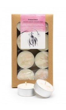 Bougies chauffe-plat naturelles et artisannales - Parfum SENSATION - CANVELA - 8 U.