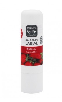 Baume à lèvres bio brillance karité et fraise - Naturabio cosmetics - 5 g