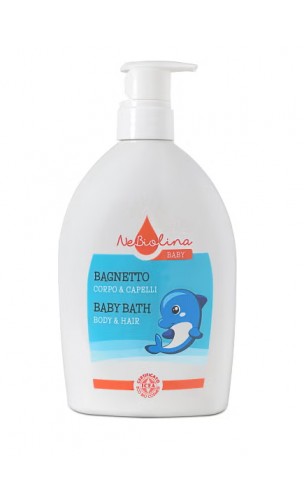 Gel delicado de baño Cuerpo & Cabello para bebé con Avena bio - NeBiolina - 500 ml