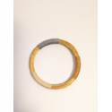 Brazalete de oro vegetal – AFRICANOS Beige Marrón Gris – Biojoya Capim dourado – Sloweco
