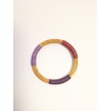 Brazalete de oro vegetal – AFRICANOS Morado Vino – Biojoya Capim dourado – Sloweco