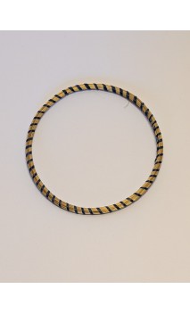 Brazalete de oro vegetal – MINI ROMA COLOR – AZUL - Biojoya Capim dourado – Sloweco