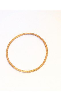 Brazalete de oro vegetal – MINI ROMA COLOR – NARANJA - Biojoya Capim dourado – Sloweco