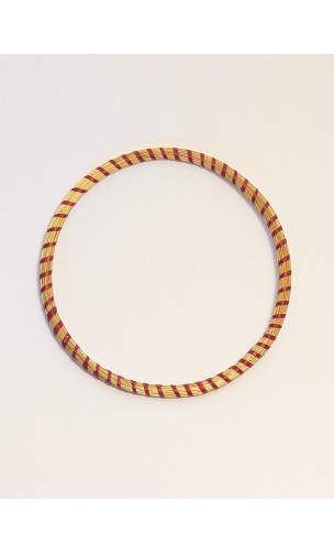 Brazalete de oro vegetal – MINI ROMA COLOR – ROJO - Biojoya Capim dourado – Sloweco