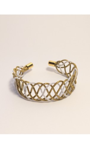 Brazalete de oro vegetal – YUCATAN BLANCO – Biojoya Capim dourado – Sloweco