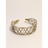 Brazalete de oro vegetal – YUCATAN BLANCO – Biojoya Capim dourado – Sloweco