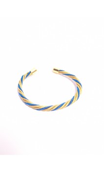 Jonc en or végétal – LA HABANA – BLEU – Biobijou Capim dourado – Sloweco