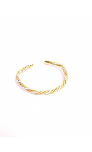 Brazalete de oro vegetal –  LA HABANA – AZUL CLARO – Biojoya Capim dourado – Sloweco