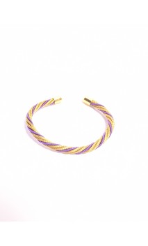 Brazalete de oro vegetal –  LA HABANA – MORADO – Biojoya Capim dourado – Sloweco