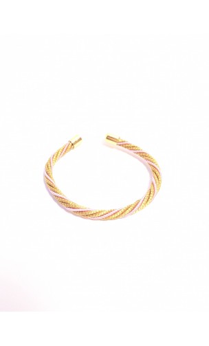 Brazalete de oro vegetal –  LA HABANA – ROSA – Biojoya Capim dourado – Sloweco