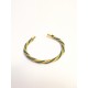 Brazalete de oro vegetal –  LA HABANA – VERDE – Biojoya Capim dourado – Sloweco