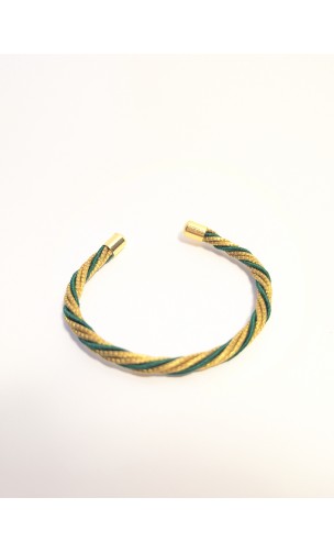 Brazalete de oro vegetal –  LA HABANA – VERDE – Biojoya Capim dourado – Sloweco