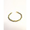 Brazalete de oro vegetal –  LA HABANA – VERDE – Biojoya Capim dourado – Sloweco