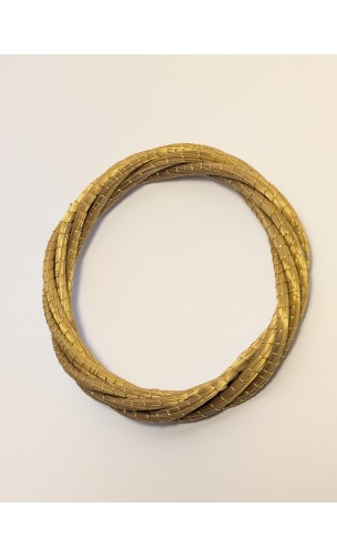 Jonc en or végétal – TWIST – Biobijou Capim dourado – Sloweco