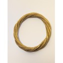 Brazalete de oro vegetal – TWIST  – Biojoya Capim dourado – Sloweco