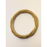 Brazalete de oro vegetal – TWIST  – Biojoya Capim dourado – Sloweco