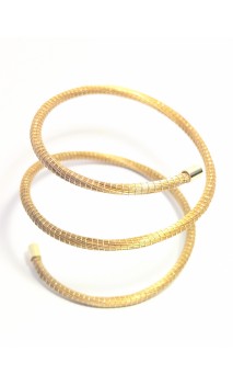 Brazalete de oro vegetal –  SAHARA – Biojoya Capim dourado – Sloweco