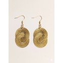Pendientes oro vegetal – PARIS – Biojoya Capim dourado – Sloweco