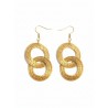Boucles d'oreilles en or végétal – PASIÓN – Biobijou Capim dourado 7x3 cm – Sloweco