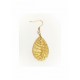 Boucles d'oreilles en or végétal – ESPERANZA – Biobijou Capim dourado 5,5x2 cm – Sloweco