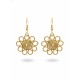 Pendientes oro vegetal – ALEGRIA – Biojoya Capim dourado - 6x3 cm– Sloweco