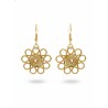 Pendientes oro vegetal – ALEGRIA – Biojoya Capim dourado - 6x3 cm– Sloweco