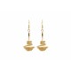 Pendientes oro vegetal – PUREZA – Biojoya Capim dourado - 5,5x2 cm– Sloweco