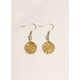 Boucles d'oreilles en or végétal – ARMONIA – Biobijou Capim dourado 4x1,5 cm – Sloweco