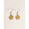 Boucles d'oreilles en or végétal – ARMONIA – Biobijou Capim dourado 4x1,5 cm – Sloweco