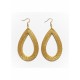 Pendientes oro vegetal – SERENIDAD – Biojoya Capim dourado - 9x5 cm– Sloweco