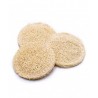 Disque exfoliant Loofa brut - Éponge  naturelle - Sans plastique - 7,5cm - AZAL - 1U.