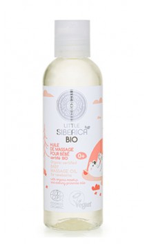 Aceite de masaje BIO para bebés - Little Siberica - Rosa mosqueta Onagra - Natura Sibérica - 200 ml.