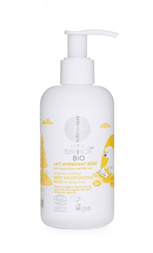Leche hidratante BIO para bebés - Little Siberica - Vitamina C Minerales - Natura Sibérica - 250 ml.