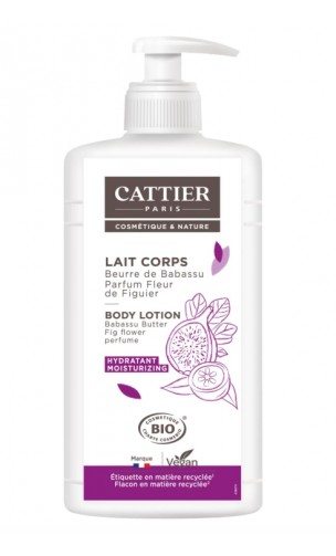Leche Corporal Ecológica - HIDRATANTE - Babassu higo - Cattier - 500 ml.