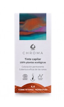 Coloration teinte végétale bio 4.4 – Cuivre Intense – Henné Pur - Naturelle - Chroma - 100 gr.