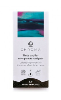 Tinte vegetal bio 1.0 - Negro Profundo - Natural - Chroma - 100 gr.