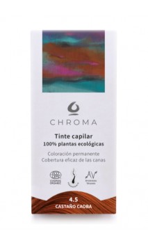 Coloration teinte végétale bio 4.5 – Chatain Caoba - Naturelle - Chroma - 100 gr.