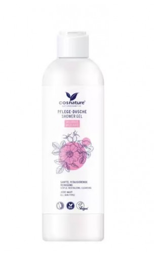 Gel douche bio Hydratant Rose Sauvage - Cosnature - 250 ml.