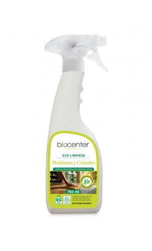 Spray Nettoyant Multi-usages et vitres ECO - Oxygène actif - Biocenter - 750 ml.