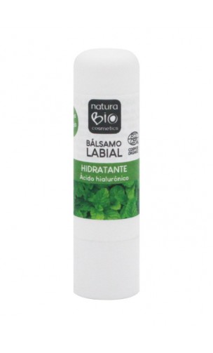 Bálsamo labial ecológico hidratante ácido hialurónico y menta - Naturabio cosmetics - 9,5 g